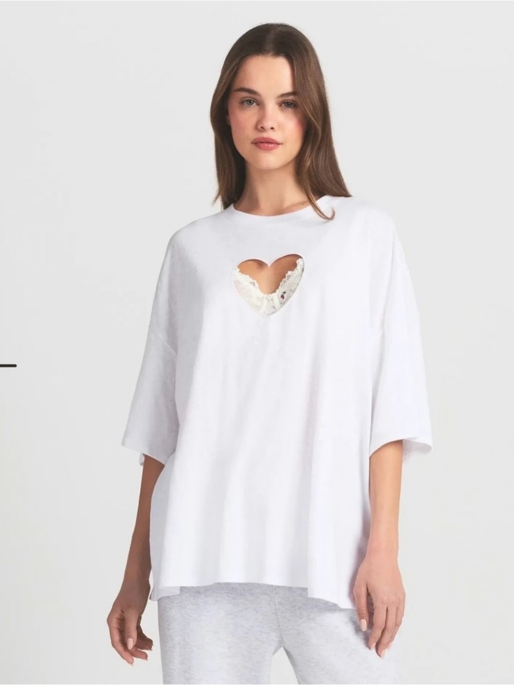 Skims Heart Oversized T-shirt Medium